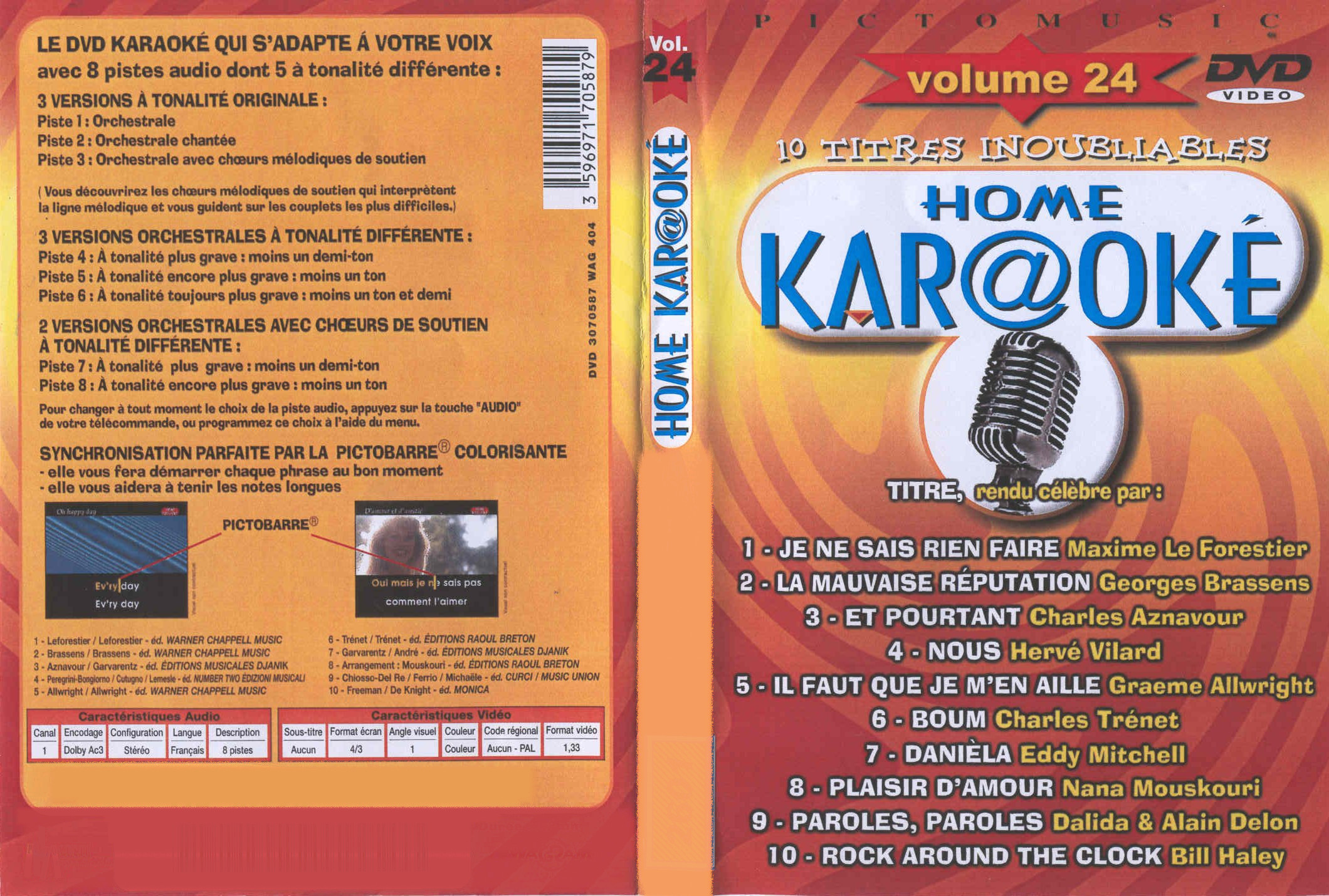 Jaquette DVD Home Kar@ok Vol 24